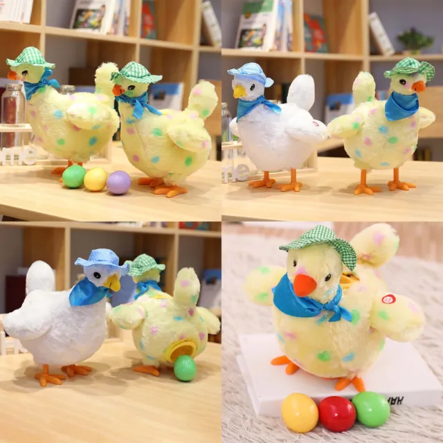 Soft and Safe Plush Chicken with Egg Laying Feature Musical and Joyful