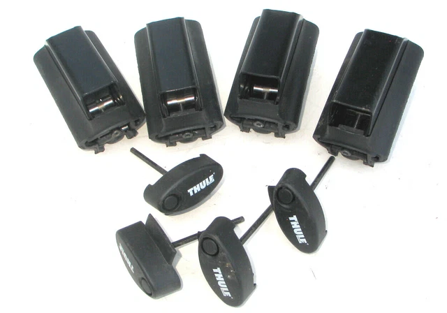THULE 450 R RAPID  Crossroads Rack Railing Feet - Set of 4 - Nice & Clean Cond.