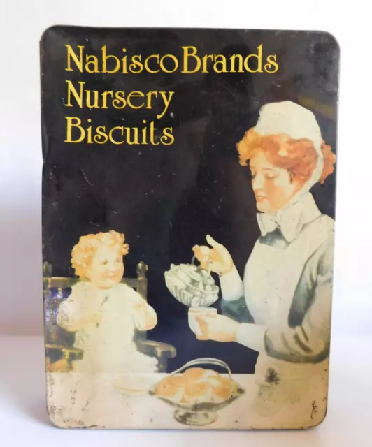 Vintage Nabisco Brands Nursery Biscuits Tin