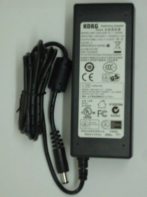 Alimentatore 12V Per KORG KA320 - Caricabatteria Sostitutivo, Input 100-240V, Cavo 110 Cm