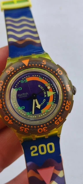 Orologio Digitale ZITTO SQUBA Con Led | Cinturino In Silicone Giallo | Impermeabile 100m | Ghiera Girevole Quadrante Grande - 6
