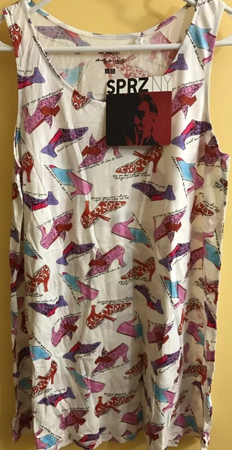 Andy Warhol Shoes Pop Art To Wear Mini Dress Tank Top Tunic Size Large Andy Warhol Shoes Pop Art To Wear Mini Dress Tank Top Tunic Size Large