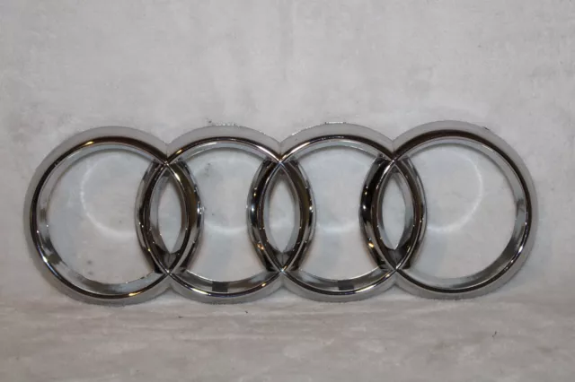 AUDI GRILLE EMBLEM A6 A7 Q3 Q7 GENUINE OEM FRONT GRILL CHROME RINGS BADGE symbol