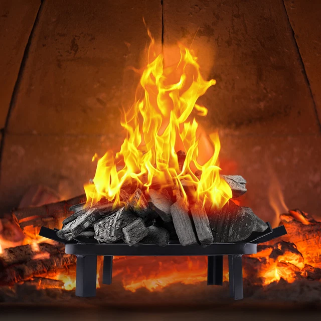 ROUND FIRE PIT Grate Cast Iron Fire Grate Log Fireplace Holder Rack