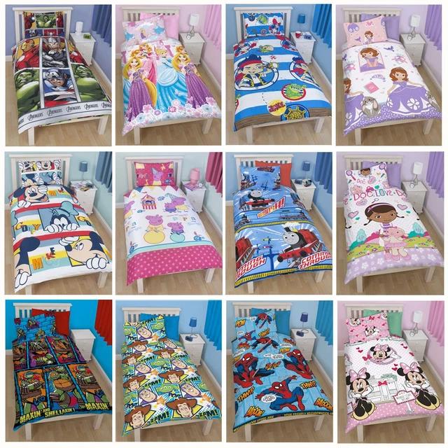 DISNEY CHARACTER GENERIC Single Duvet Cover Sets Bedding Kids Princess