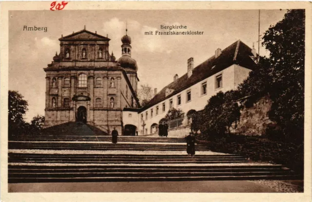 CPA AK Amberg - Bergkirche mit Franziskanerkloster GERMANY (962886)