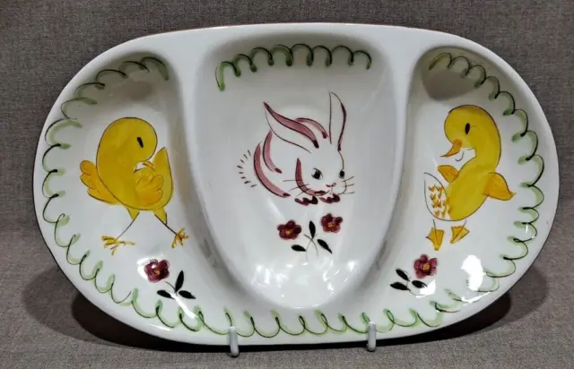 Stangl Pottery Kiddieware Baby Animal Divided Dish