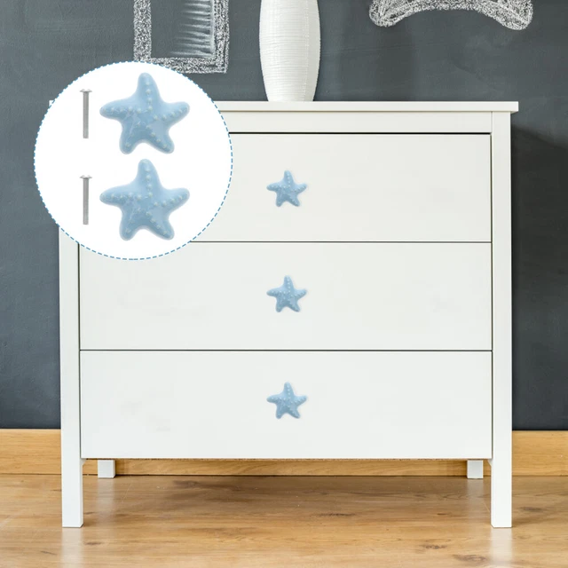 2 Pcs Drawer Konb Bar Cabinet Decor White Cabinet Knobs Indoor