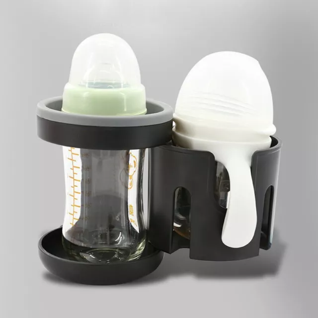 2in1 Universal Baby Stroller Cup Holder Pram Double Bottle Drink Coffee Holder