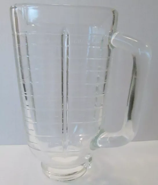 Vintage 5 Cup Square Top Glass Blender Replacement Jar Fits Osterizer Pulsematic