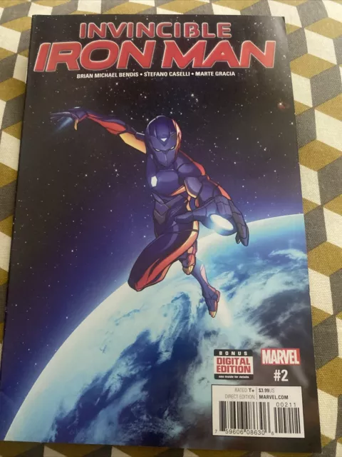 Marvel Comics Invincible Iron Man #2 First Print (2017) Riri Williams Ironheart