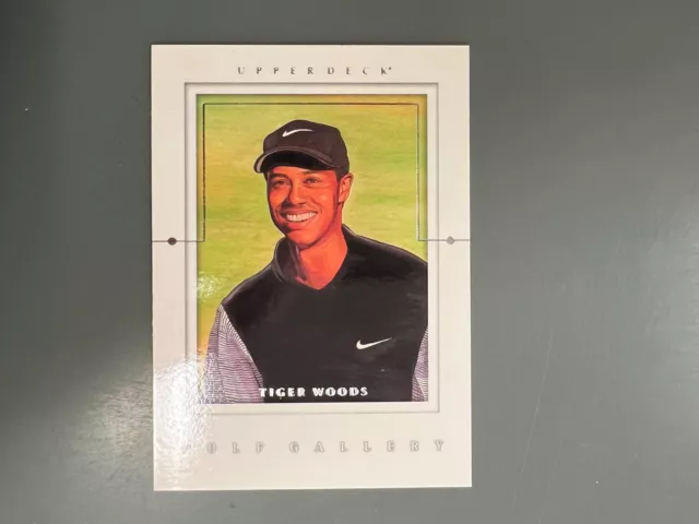 Tiger Woods 2001 Upper Deck Golf Gallery Rookie RC Insert #GG4 Golf T23