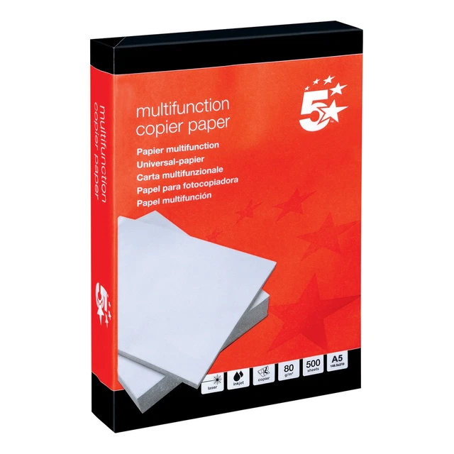 Ramette Papier A4 Bleu 80g - 100 Feuilles - Pour Impression Jet D'encre Et Laser