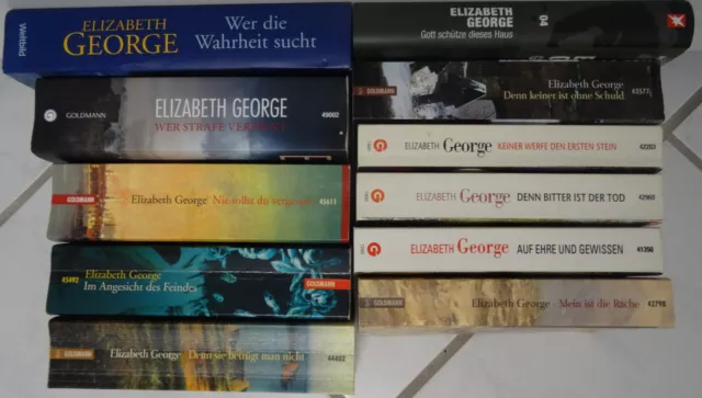 **Elisabeth George ** Inspector Lynley 11 Bücher Sammlung Konvolut