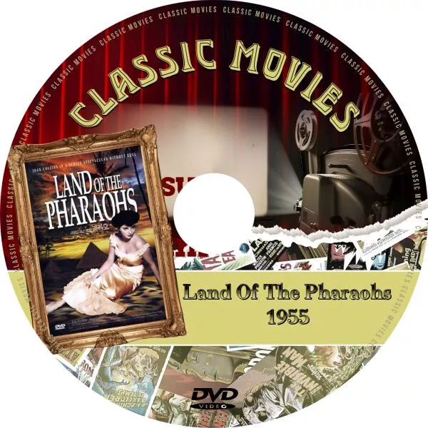 Land of the Pharaohs 1955 Jack Hawkins  public domain film On DVD (NY)