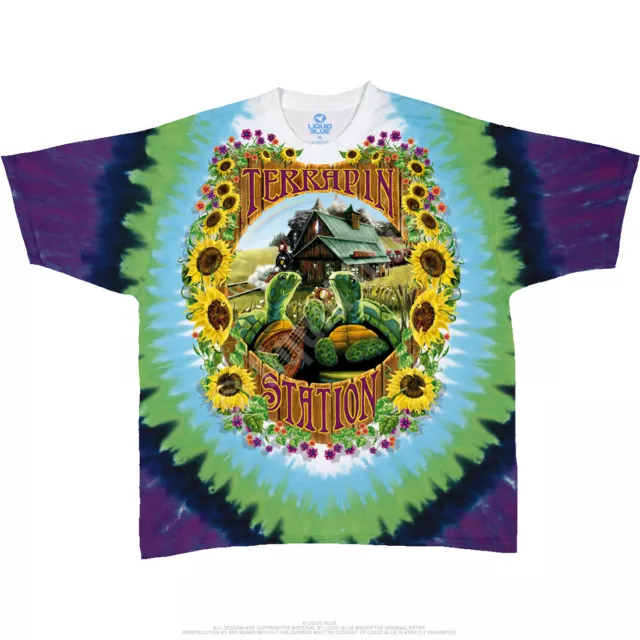 Grateful Dead-Terrapin Station-2 Sided Tie Dye T-Shirt- S,M,L,Xl,2X-3X,4X,5X,6X