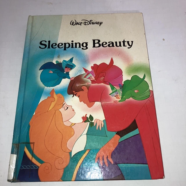 Walt Disney Sleeping Beauty Large Hardcover Book Vintage 1986 Twin Books