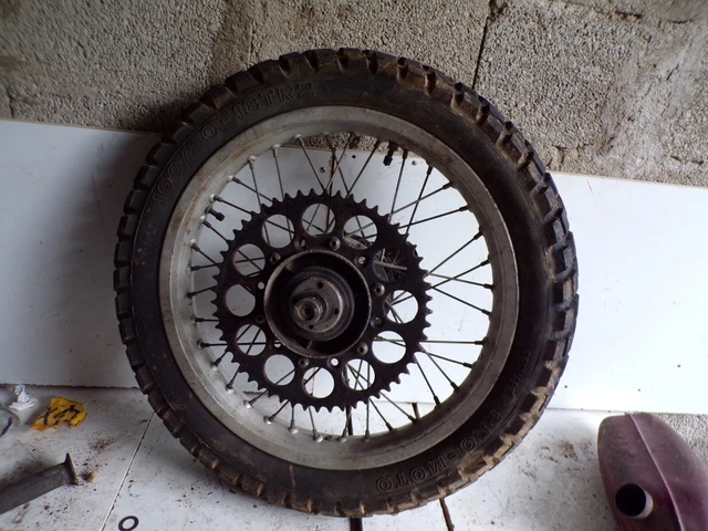 roue couronne tambour axe pneu jante arrière 250 xls Honda 1980 41022