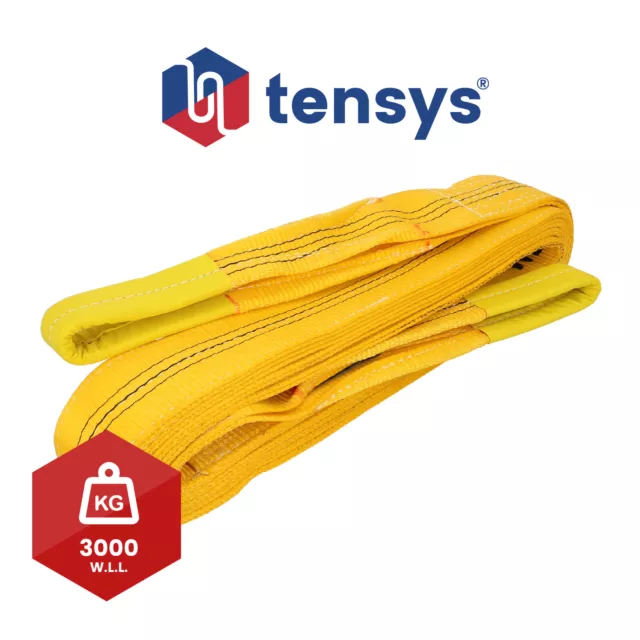 Duplex Webbing Lifting Sling 90mm wide 3 tonne WLL 7:1 Safety Factor