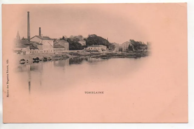 TOMBLAINE - Meurthe et Moselle - CPA 54 - carte nuage 1900 les bords de Meurthe