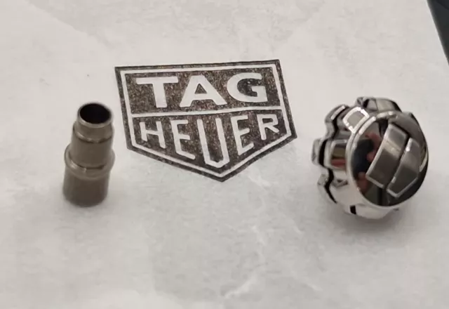 Tag Heuer waz2110 formula parti ricambio originali: corona e tubo cassa
