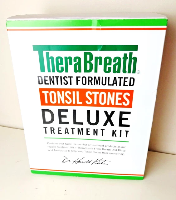 TheraBreath Tonsil Stones Deluxe Treatment Kit SEALED In Box Thera Breath TheraBreath Tonsil Stones Deluxe Treatment Kit SEALED In Box Thera Breath