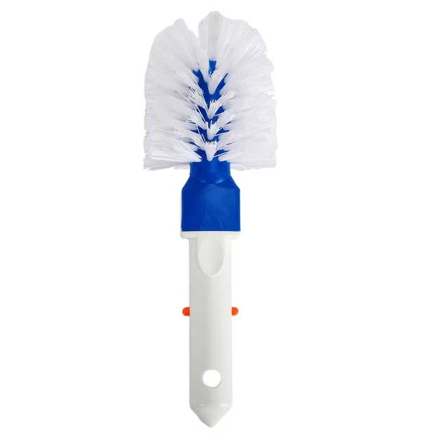 Brosse Ronde Pour Piscine – Nettoyage Coins Et Escaliers – Adaptable Sur Perche Télescopique – 28,5 Cm