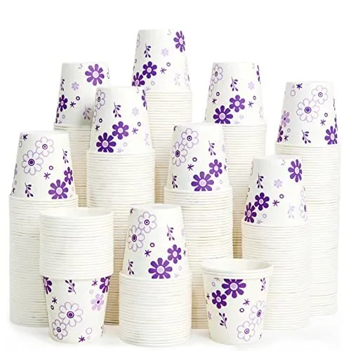 300 Pack 3oz Disposable Bathroom Cups Paper Cups Mouthwash Cups Cold Disposab...