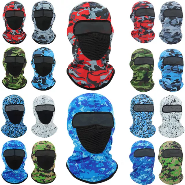 4× Camo Winter Ski Halstuch Sturmhaube Motorrad Mütze Schlauchschal Halswärmer