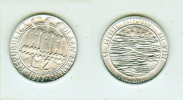 2 Lire 1977     San Marino