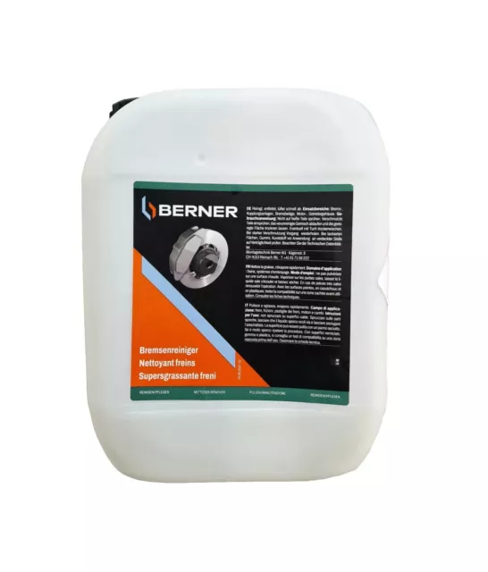 5l Bremsenreiniger Kanister von BERNER - 5 Liter,Industriereiniger