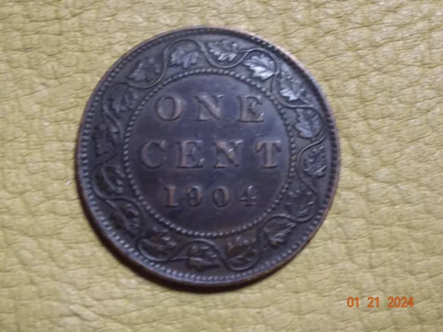 1904 Canadian Large Cent Canada nice condition
