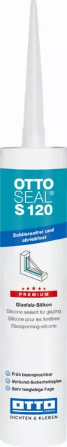 Ottoseal S120 310 ML La Premium Glasfalz-Silikon De Intérieur et Extérieur