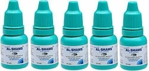 Al-Shams pflanzliche Augentropfen (5 x 10 ml) verbessern die Sehkraft,...