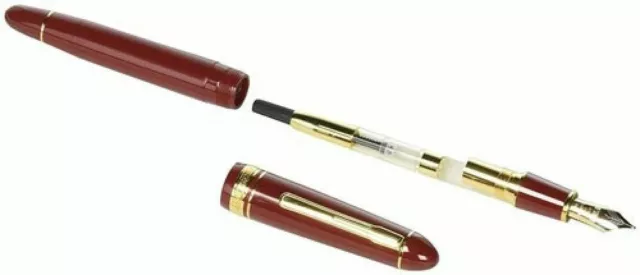 Platinum PRESIDENT Fountain Pen Wine Red Broad Nib PTB-20000P#10-4 3