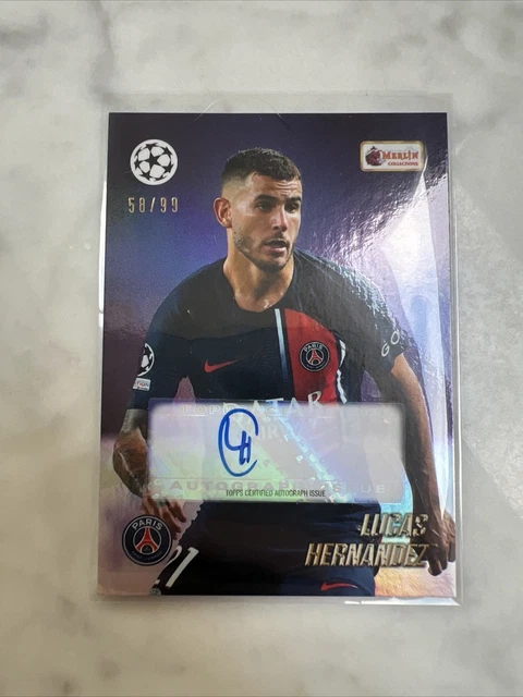Carte Auto Didier Drogba Topps Merlin 2023-24 Galatasaray - Autographe Numérotée 53/99 - UEFA Champions League