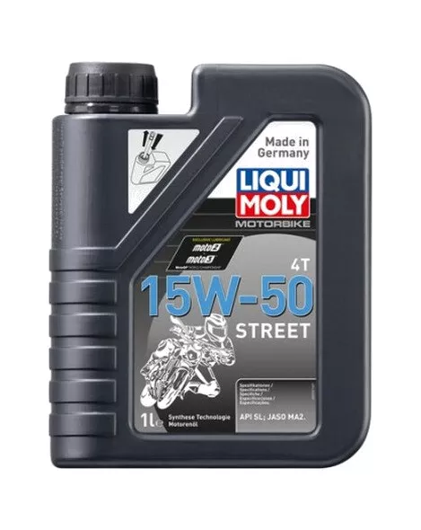 Aceite lubricante para motor 1L Motorbike 4T semi-sintético 15W-50 Street 2555