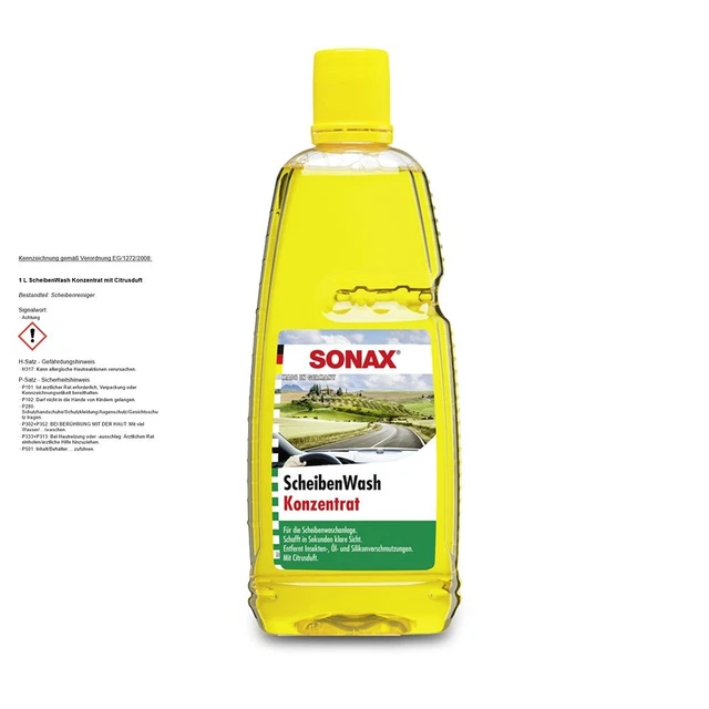 1 Litro Sonax Lavaggio Dischi Concentrato Con Profumo Di Agrumi Detergente Dischi