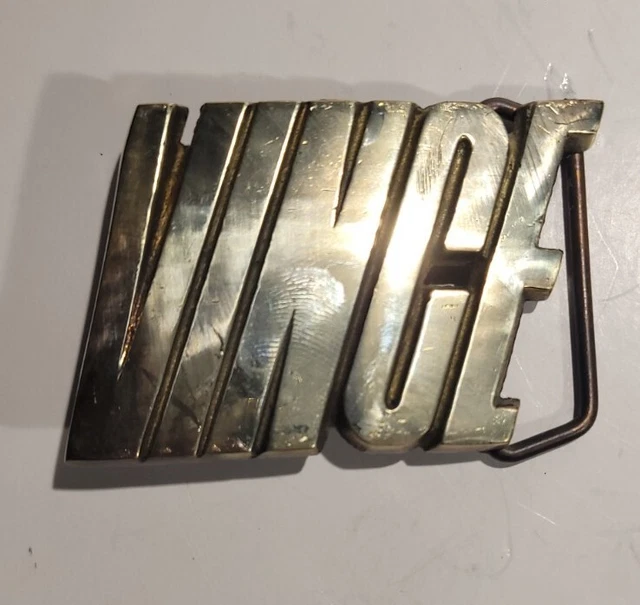 Vintage 1970's Brass Belt Buckle Name VINCE