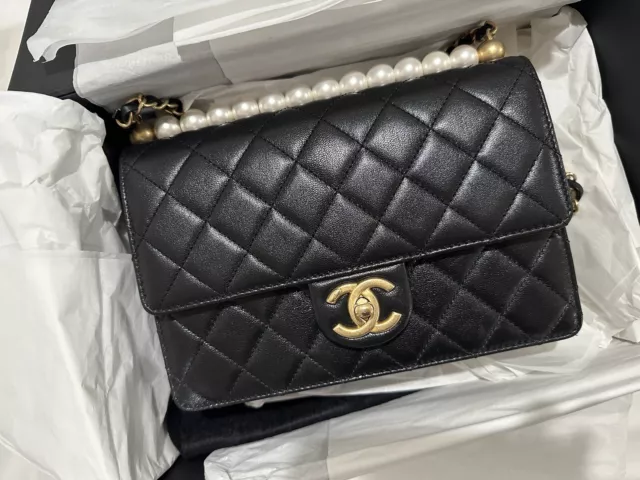 Chanel Pearl Flap Bag FOR SALE! - PicClick