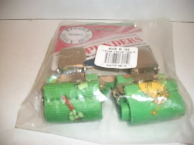 Suspender  American Made Usa St Patrick's Day Leprechaun Saint Patty Clover