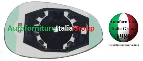 Piastra Specchio Retrovisore C/Vetro Sx Term Per Fiat 500 07> 2007>