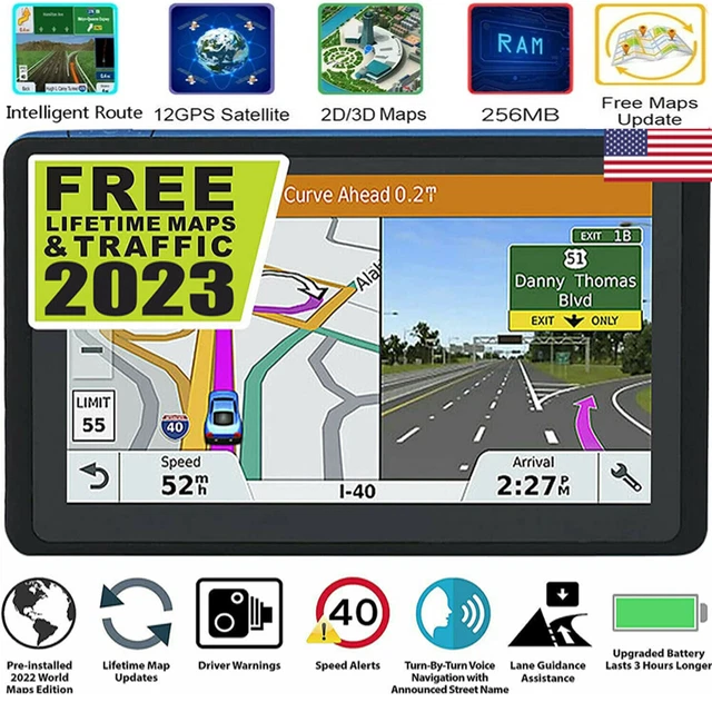 7& SEMI TRUCK Commercial Driver Big Rig Navigation System Trucker