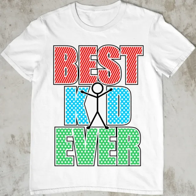 T-shirt Best Kid Ever bambini ragazzi ragazze bambini carina