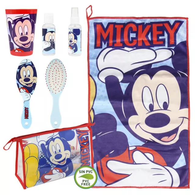 Kulturbeutel Mickey Mouse Kinder Kulturtasche Waschtasche gefüllt Beauty Bag