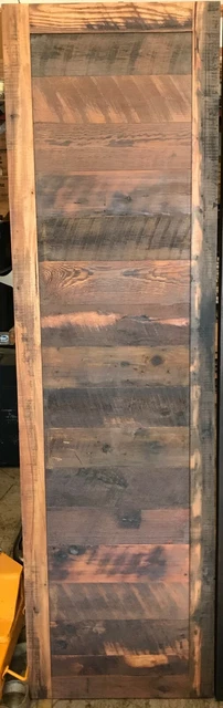Authentic Reclaimed 24" Brown Wood Barn Door - Horizontal - FREE LOCAL PICKUP
