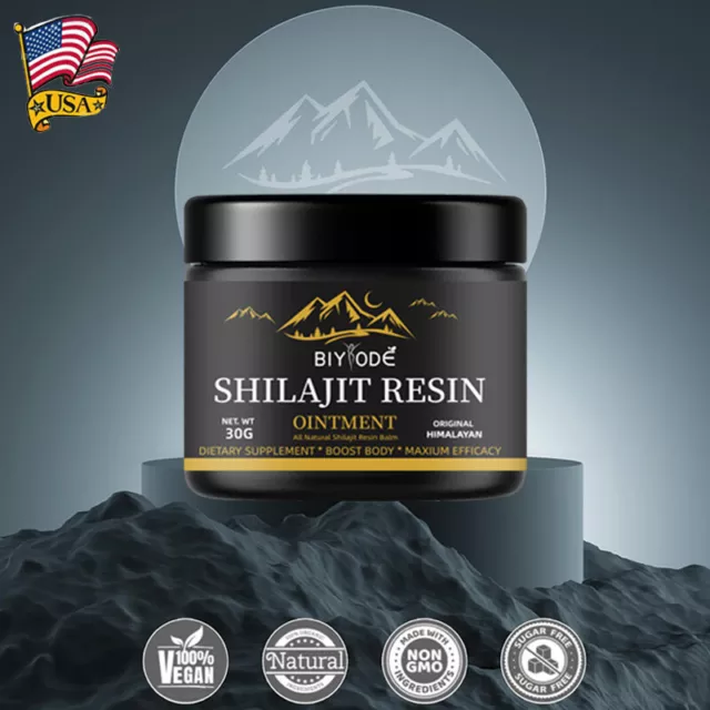 Himalayan Pure 100% Shilajit, Soft Resin, Organic, Extremely Potent, Fulvic Acid