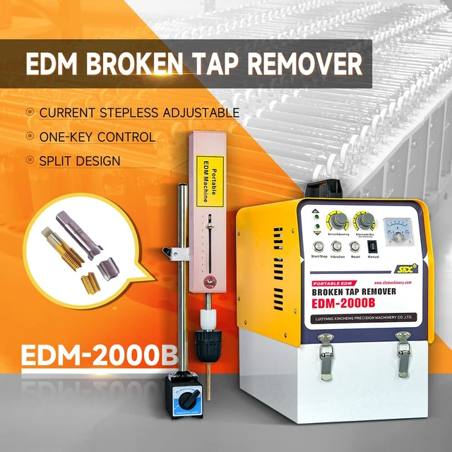 2000W Portable EDM Broken Tap Remover Hard Tool Remover Tap Burning Machine