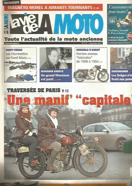 La Vie De La Moto N°777 B. Savoye / A. Froment / Magneto Morel / Norton Mono