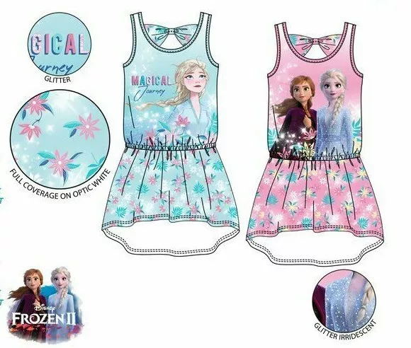 Vestito di Frozen Elsa da bambina abbigliamento estivo bimba 4 5 6 8 anni cotone